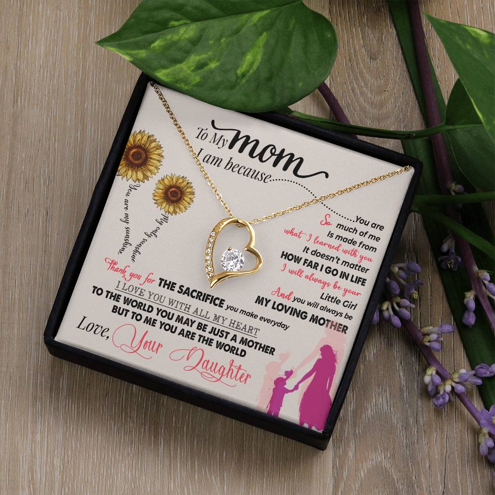 You Are My Sunshine - Forever Love Necklace - GOLD FINISH