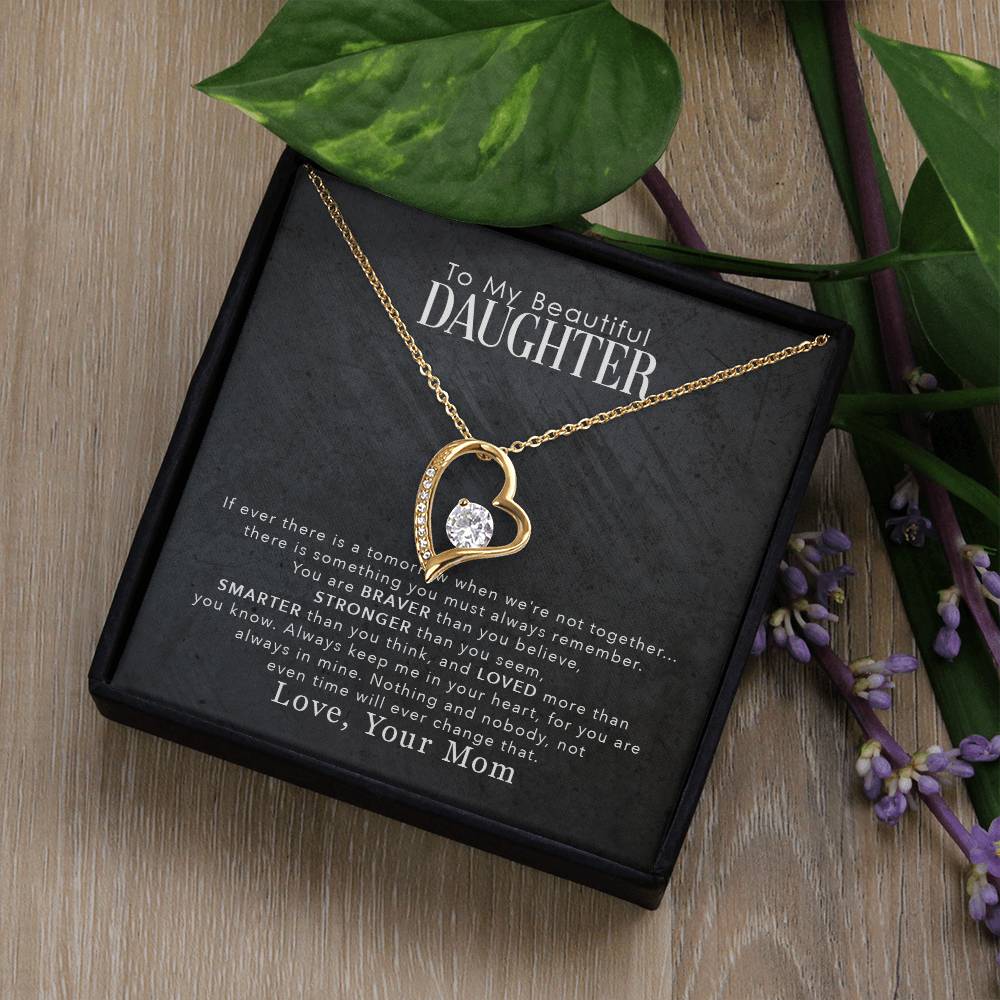 My Beautiful Daughter - Forever Love Necklace- GOLD FINISH