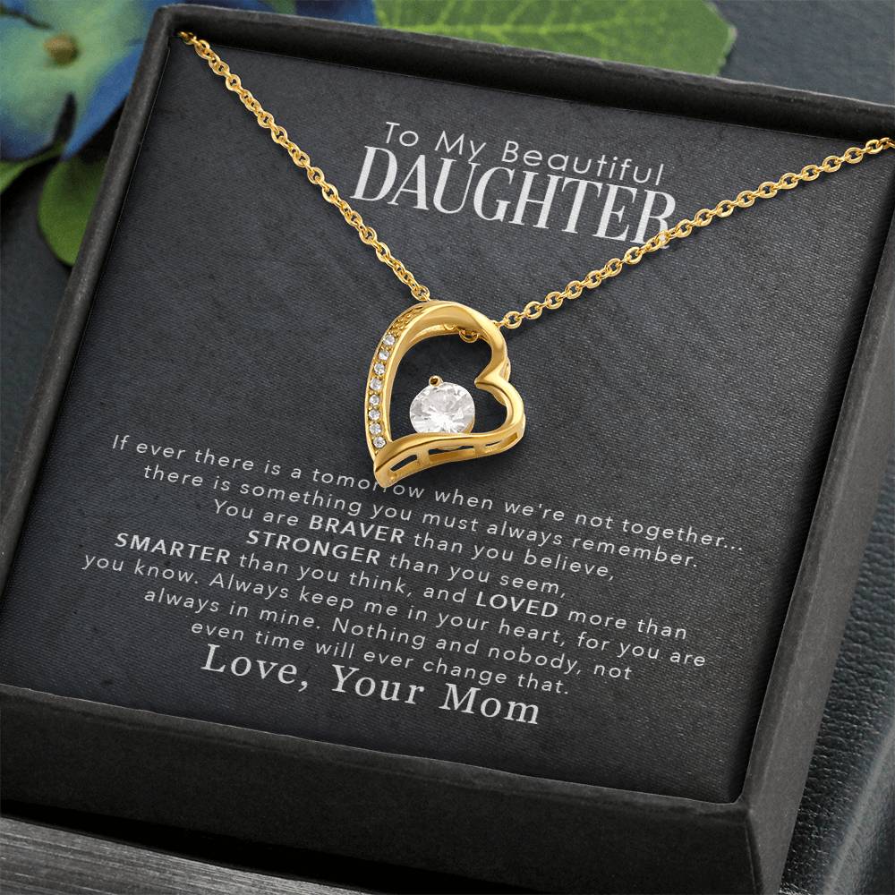 My Beautiful Daughter - Forever Love Necklace- GOLD FINISH
