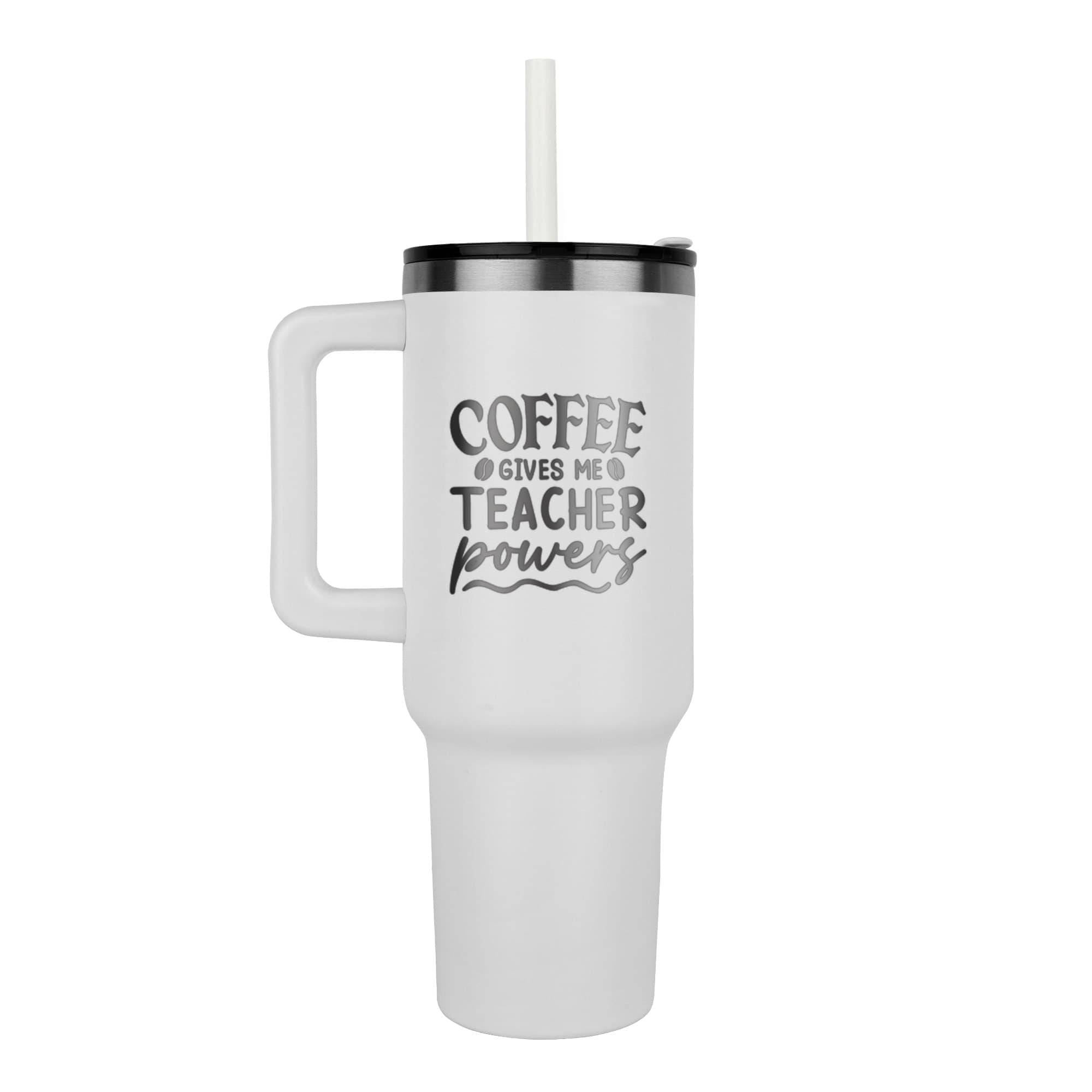 Coffee Gives Me Powers - Teachers Tumbler