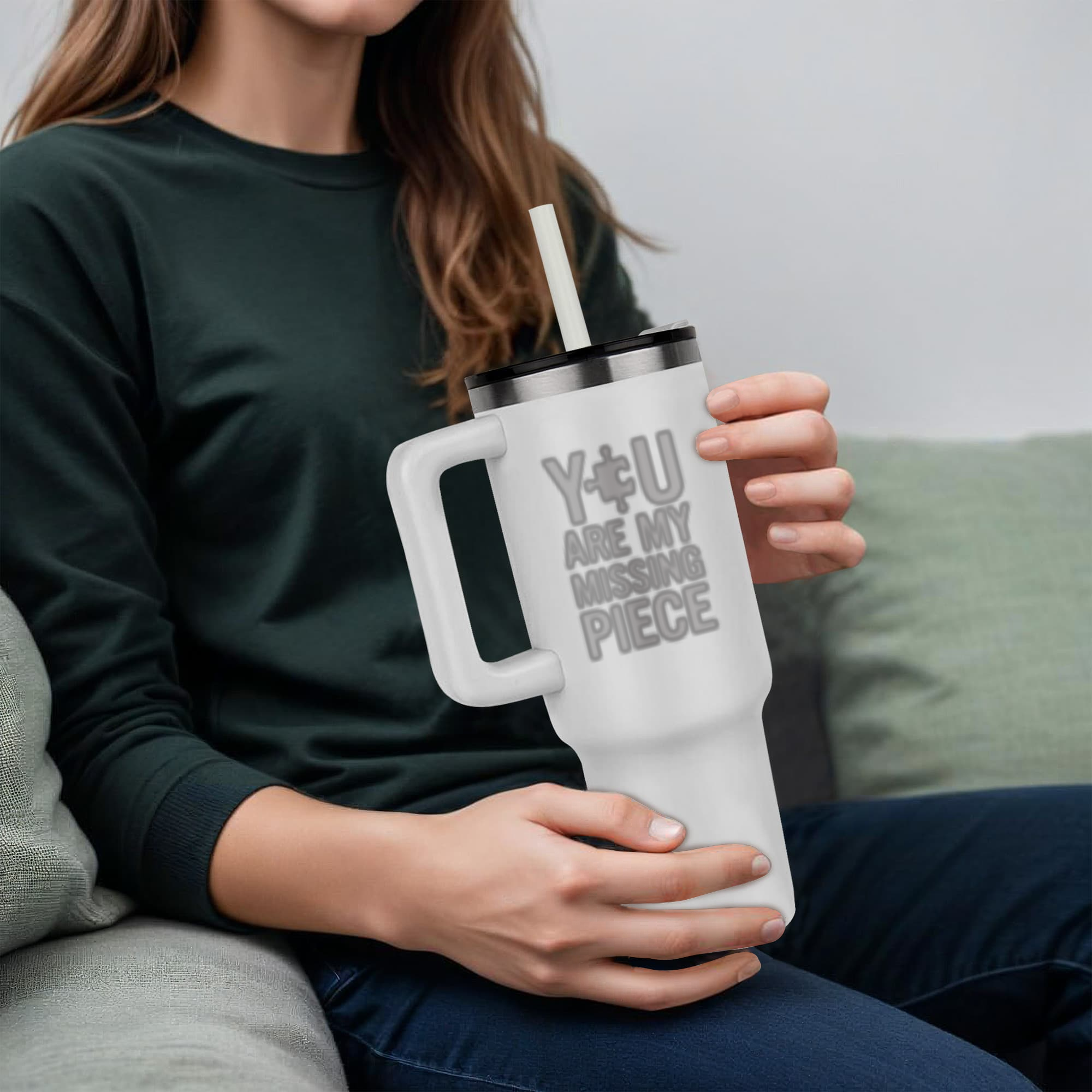 You Are My Missing Piece - Pinnacle 40oz Tumbler - Laser engraved- Valentines Collection