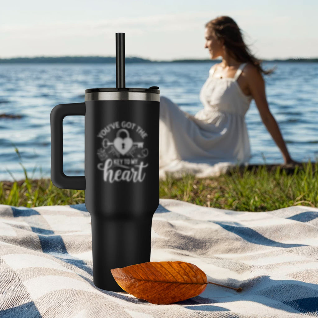You Got The One Key To My Heart! - Pinnacle 40oz Tumbler - Laser engraved- Valentines Collection