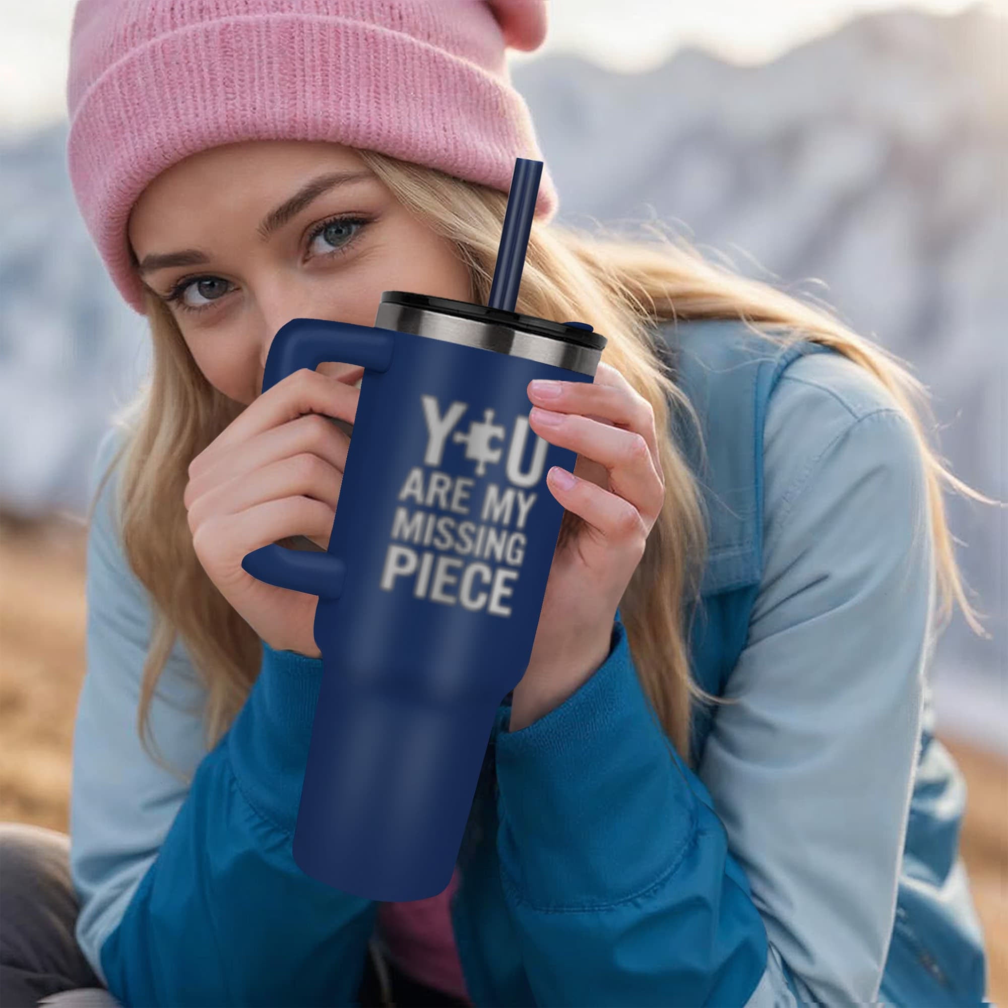 You Are My Missing Piece - Pinnacle 40oz Tumbler - Laser engraved- Valentines Collection