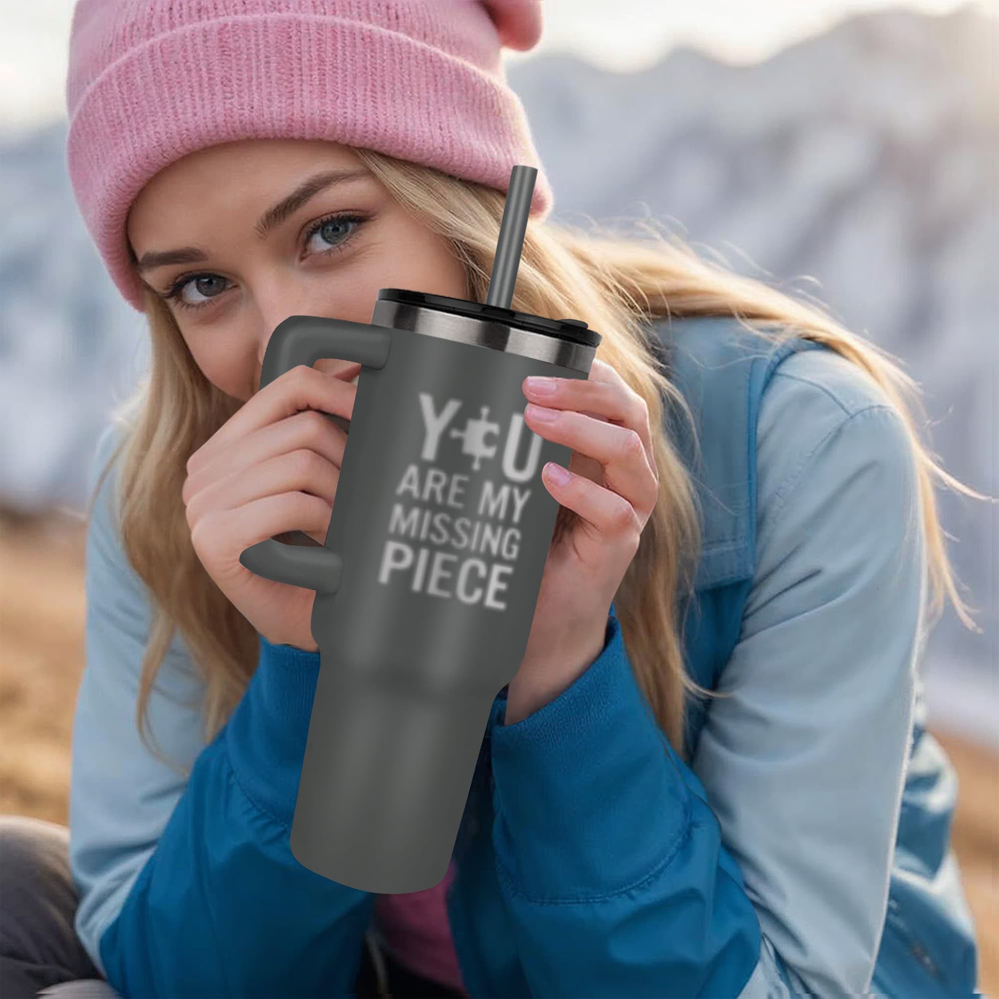 You Are My Missing Piece - Pinnacle 40oz Tumbler - Laser engraved- Valentines Collection