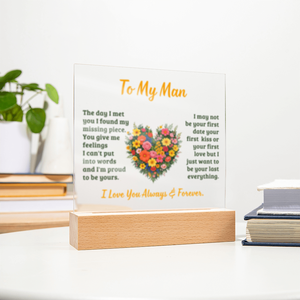 To My Mom- I Love You Always And Forever! - Acrylic Square LED Plaque