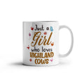 Just Girl Who Love Highland Cows- Ceramic Coffee Mug