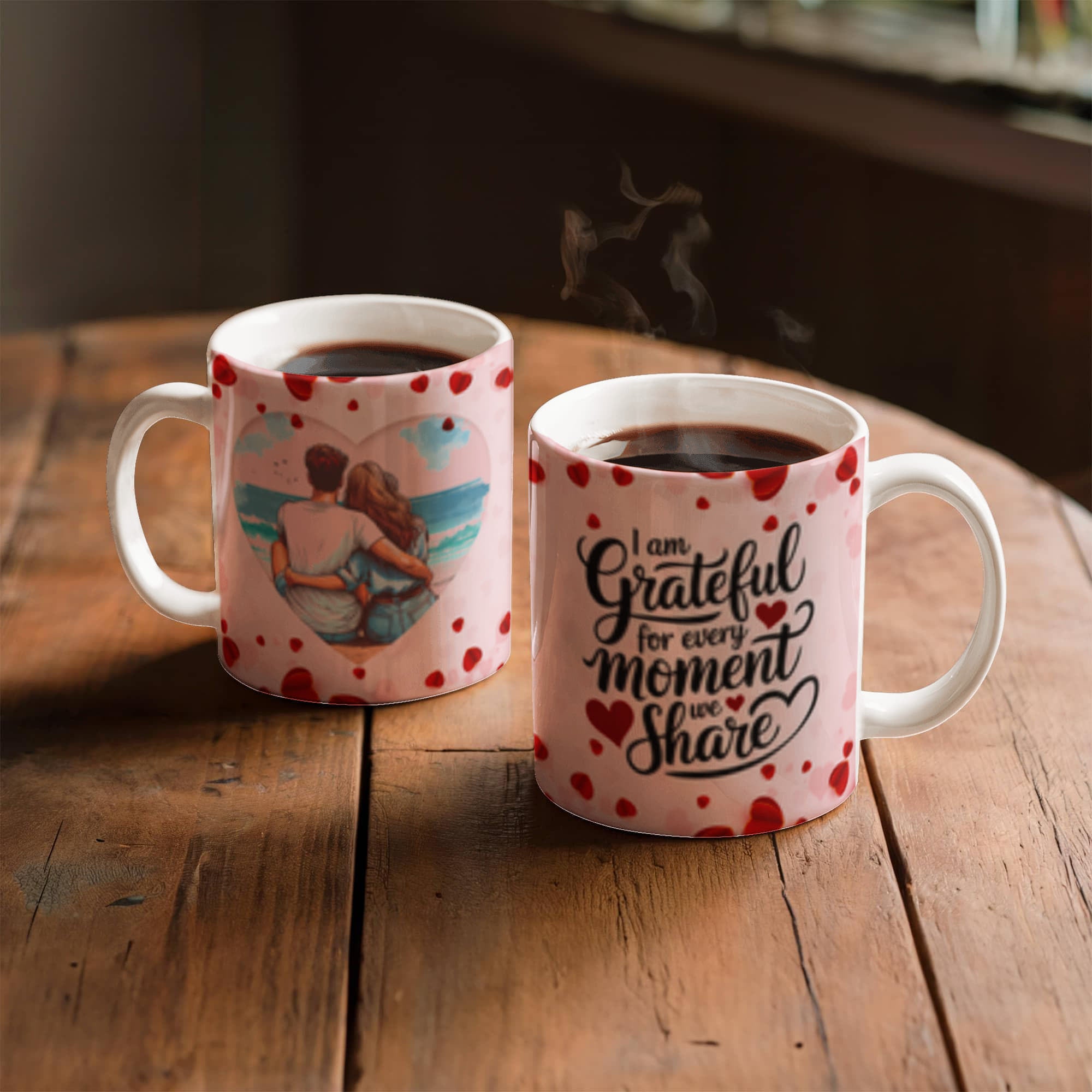 I Am Grateful For Every Moment We - Share Ceramic Mug - Valentines Collection!