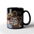 Romantic & Inspirational - Black Ceramic Mug- Valentine Collection!