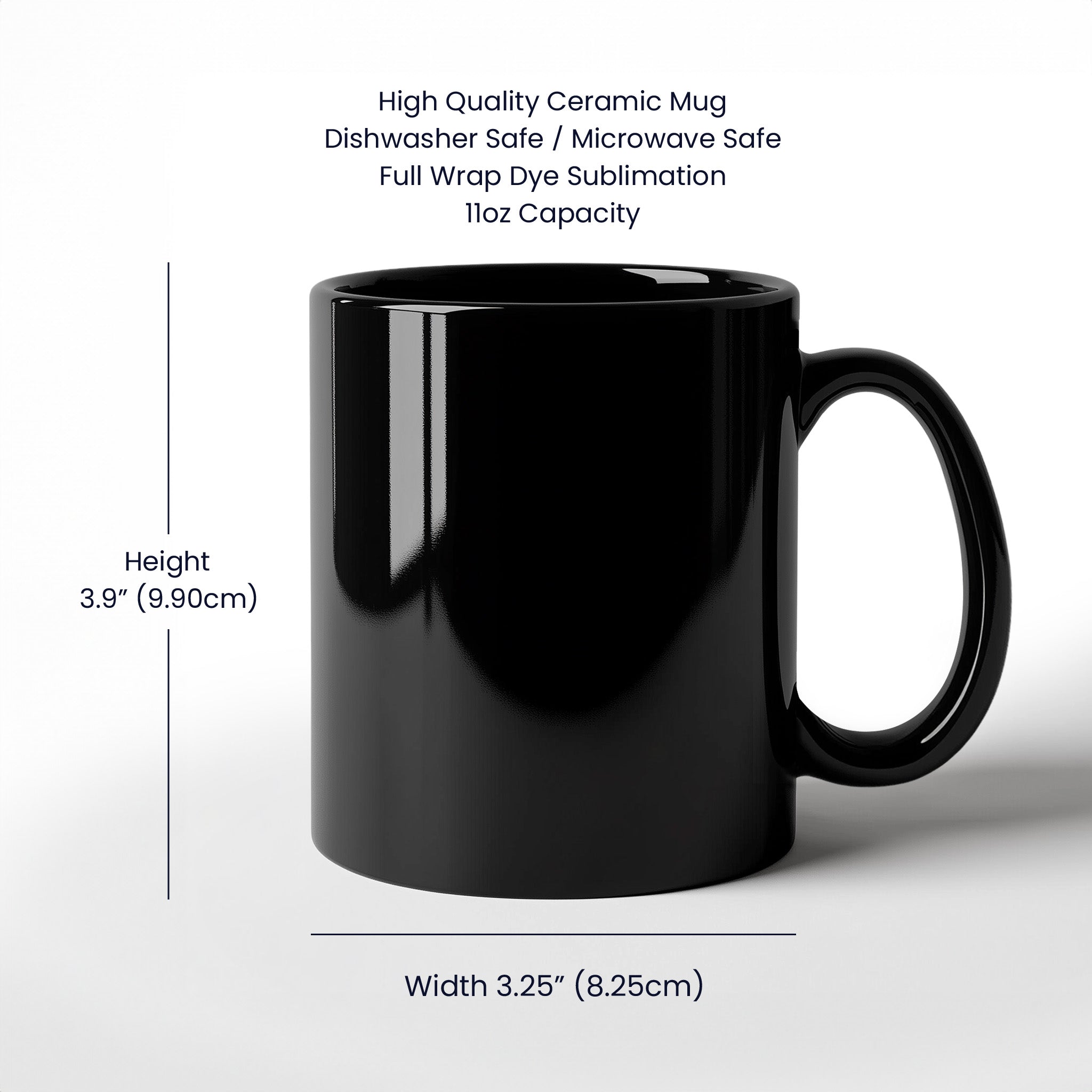 Romantic & Inspirational - Black Ceramic Mug- Valentine Collection!