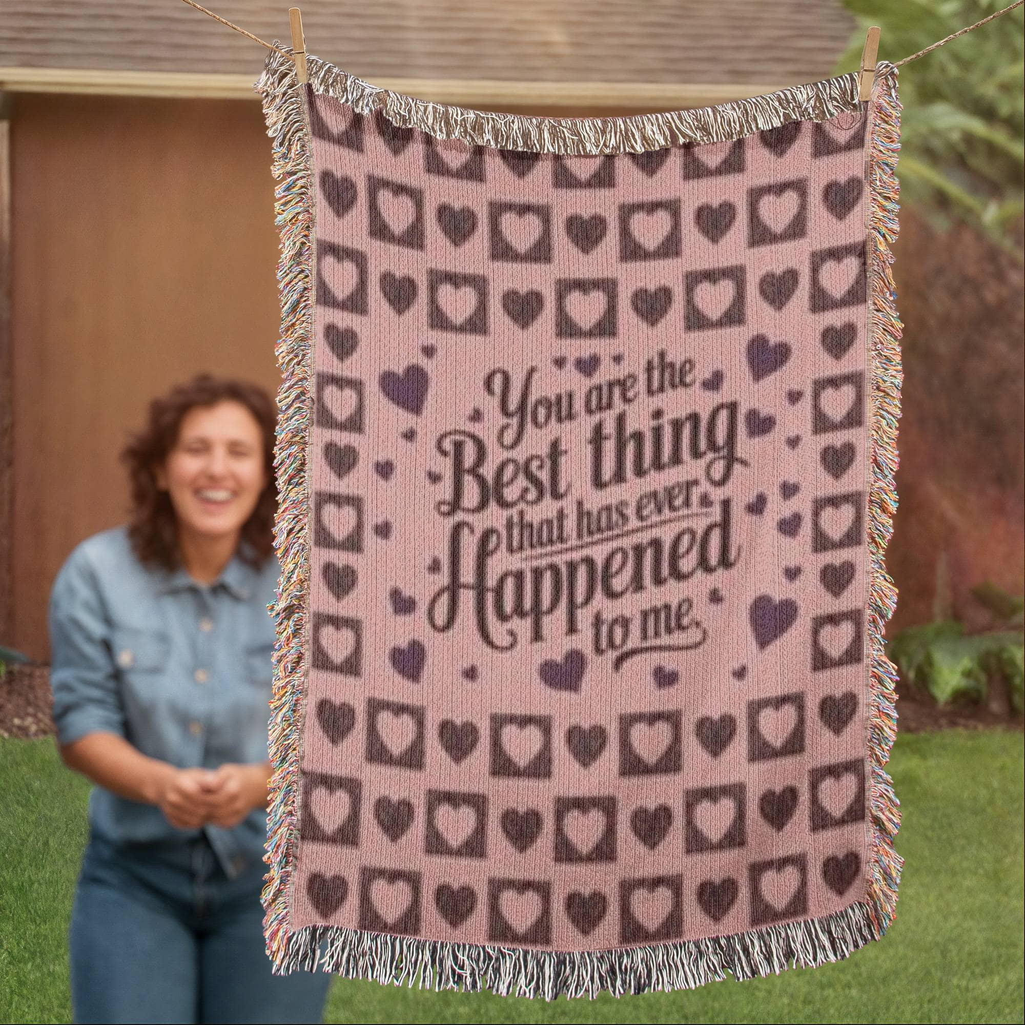 Inspirational & Romantic. Woman  Heirloom Blanket.