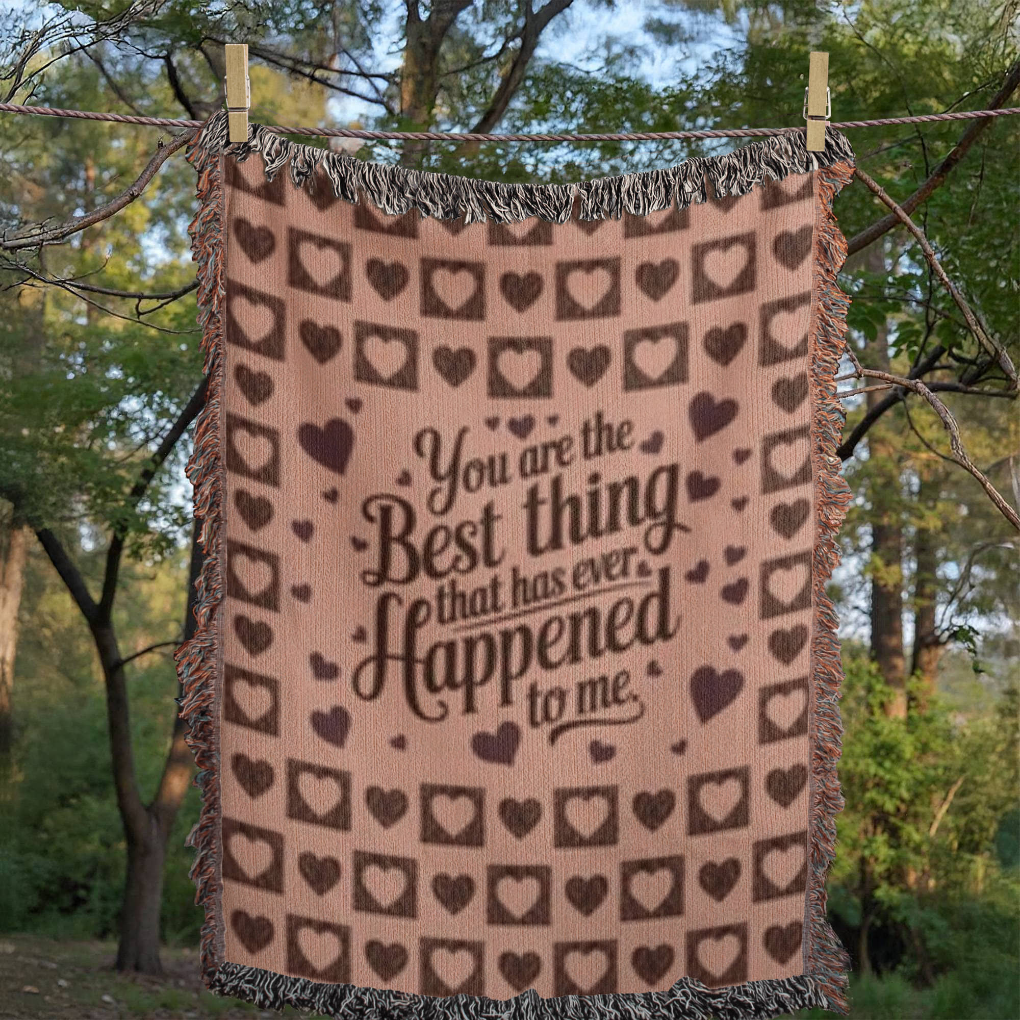Inspirational & Romantic. Woman  Heirloom Blanket.