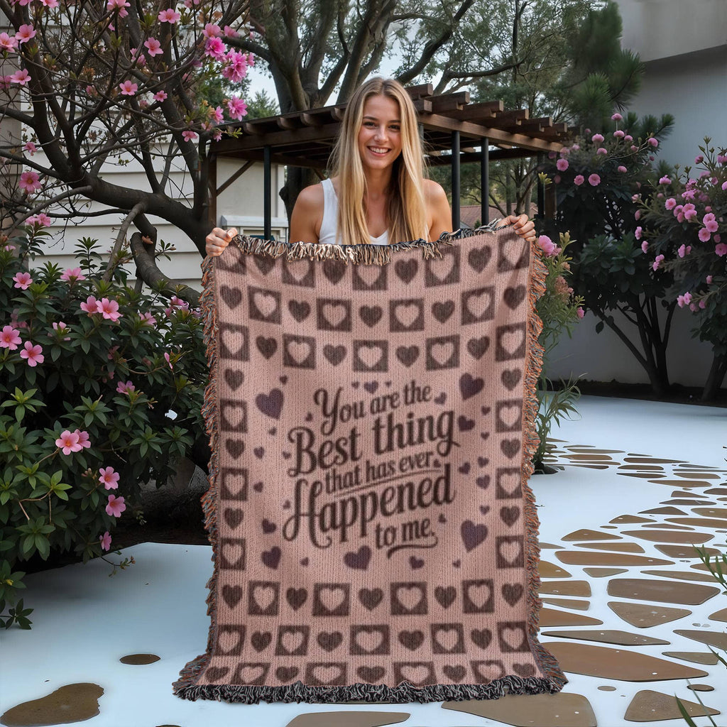 Inspirational & Romantic. Woman  Heirloom Blanket.