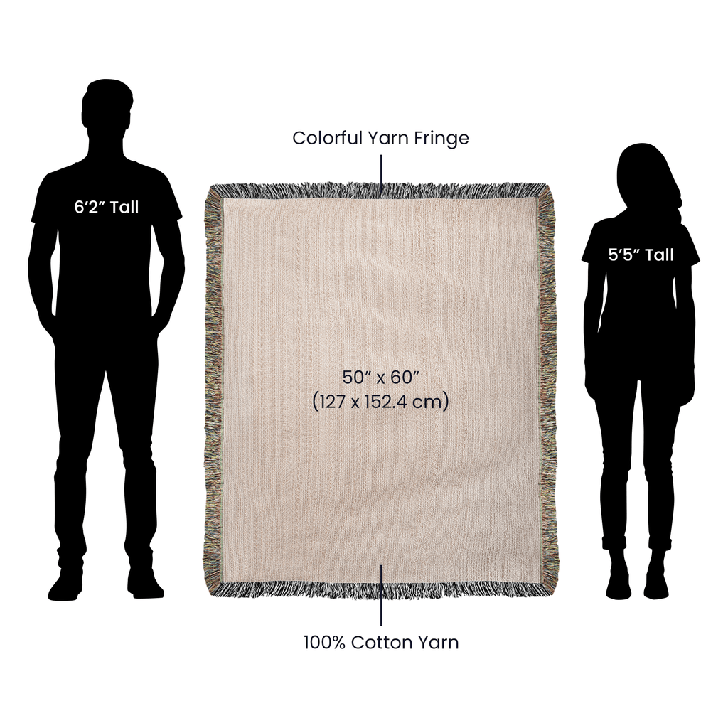 MOM - Thank you!-I Love You! - Heirloom Woven Blanket- NEW!