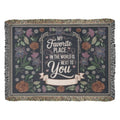 Inspirational & Romantic.- Heirloom Woven Blanket- Valentines Collection