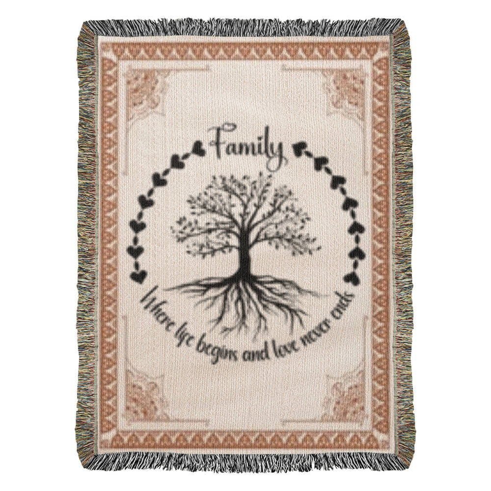 Family - Heirloom Woven Blanket - NEW!!