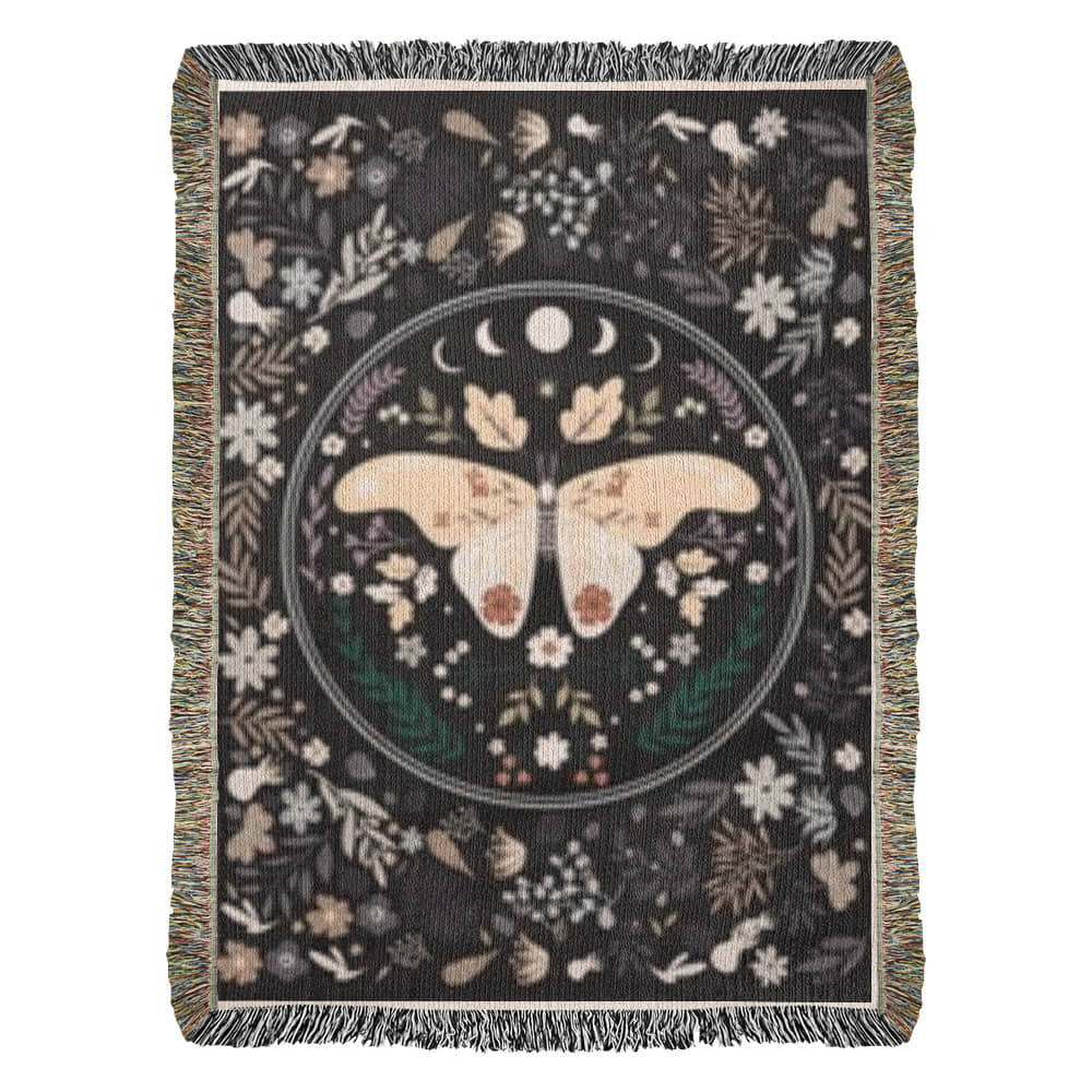Butterfly & Moon - Heirloom Woven Blanket- NEW!!