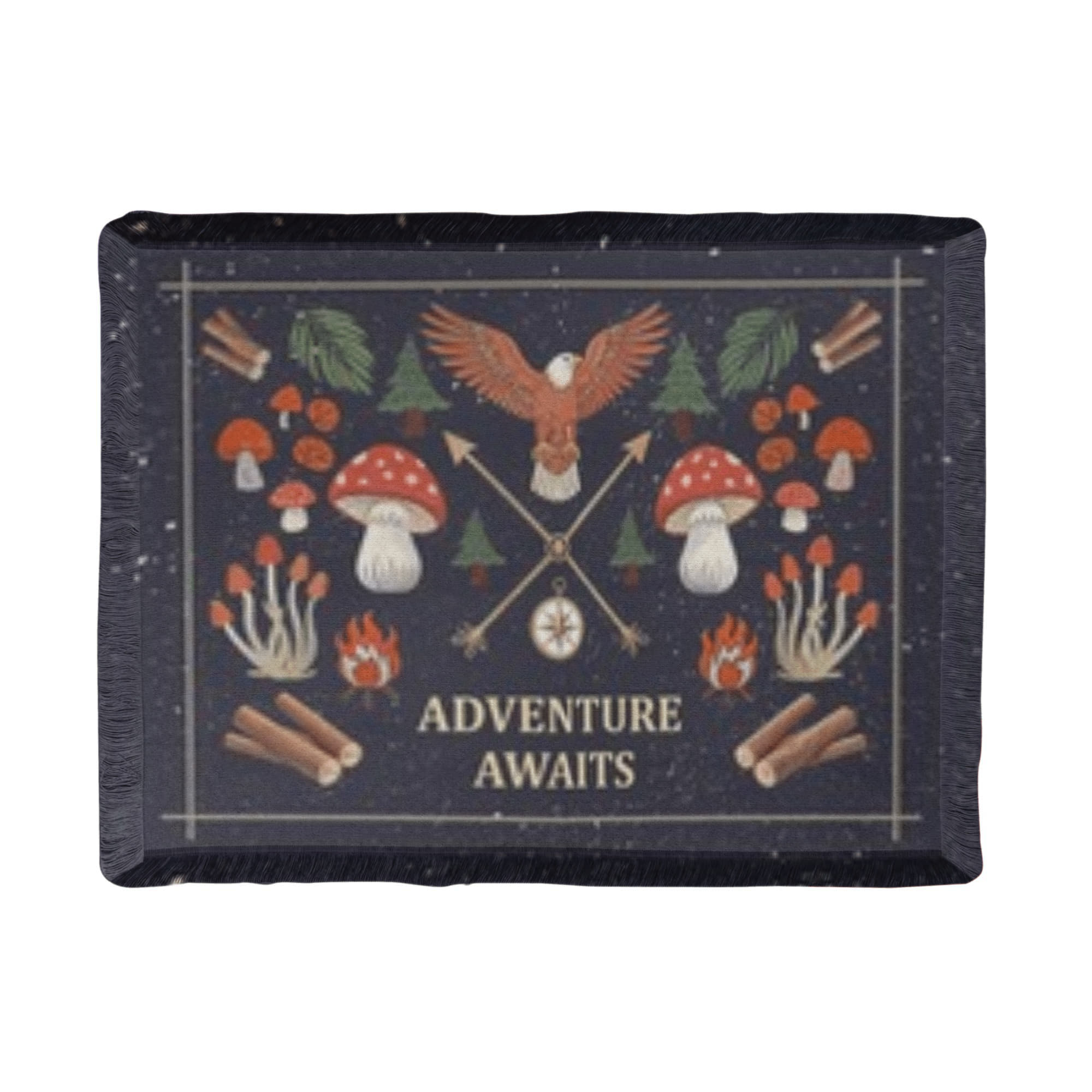 Adventure Awaits - Printed Woven Blanket