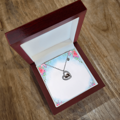 Baby Feet Heart Necklace