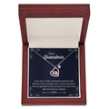 Dear Grandma- Baby Feet Heart Necklace