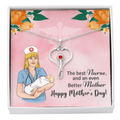 Happy Mothers Day-  Nurse- HeartScope  Necklace
