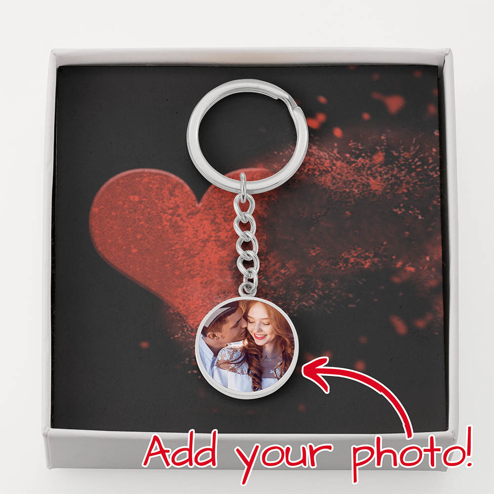 Graphic Circle Keychain