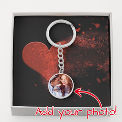 Graphic Circle Keychain