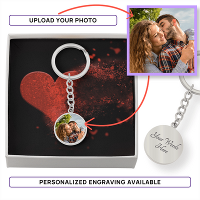 Graphic Circle Keychain