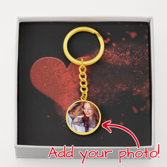 Graphic Circle Keychain