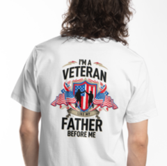 Veteran Like My Father - Unisex  Black T-Shirt -
