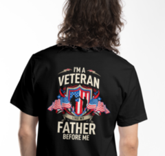 Veteran Like My Father - Unisex  Black T-Shirt -